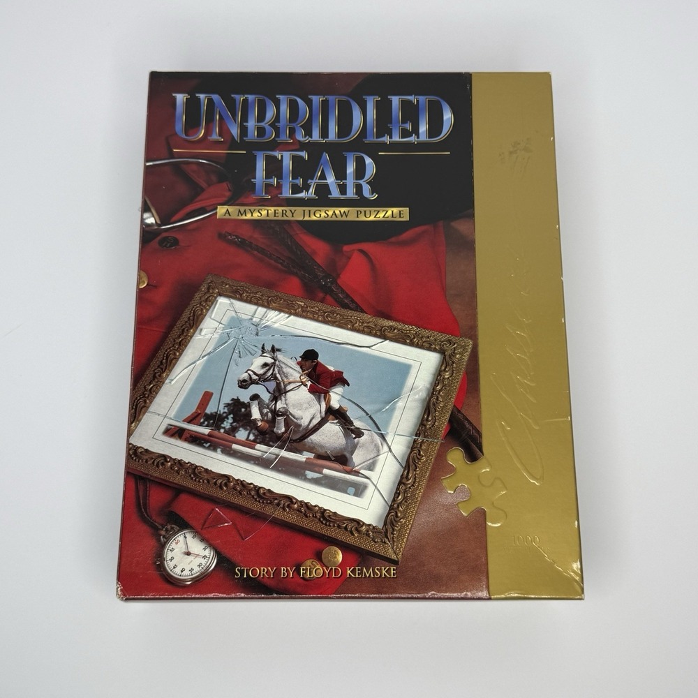 VTG 1997 Unbridled Fear A Mystery Jigsaw Puzzle 1000 Pieces Bepuzzled New Sealed